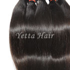 No Chemical Unprocessed Human Hair Bundles / Silky Straight Remy Hair